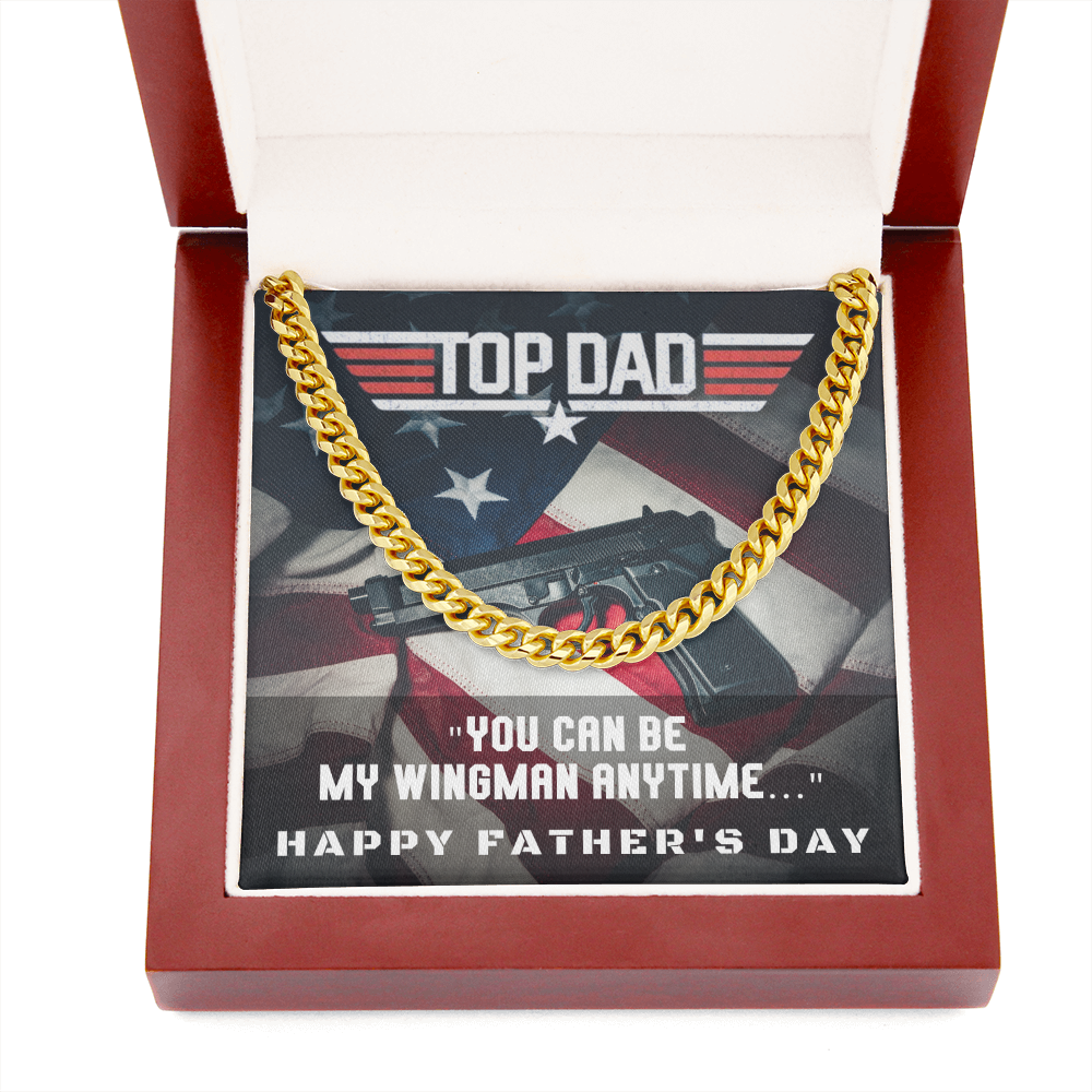 Top Dad | Father's Day Gift | Cuban Link Chain