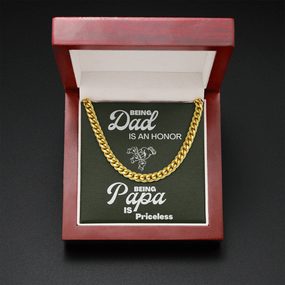 Being Papa | Cuban Link Chain 🤜