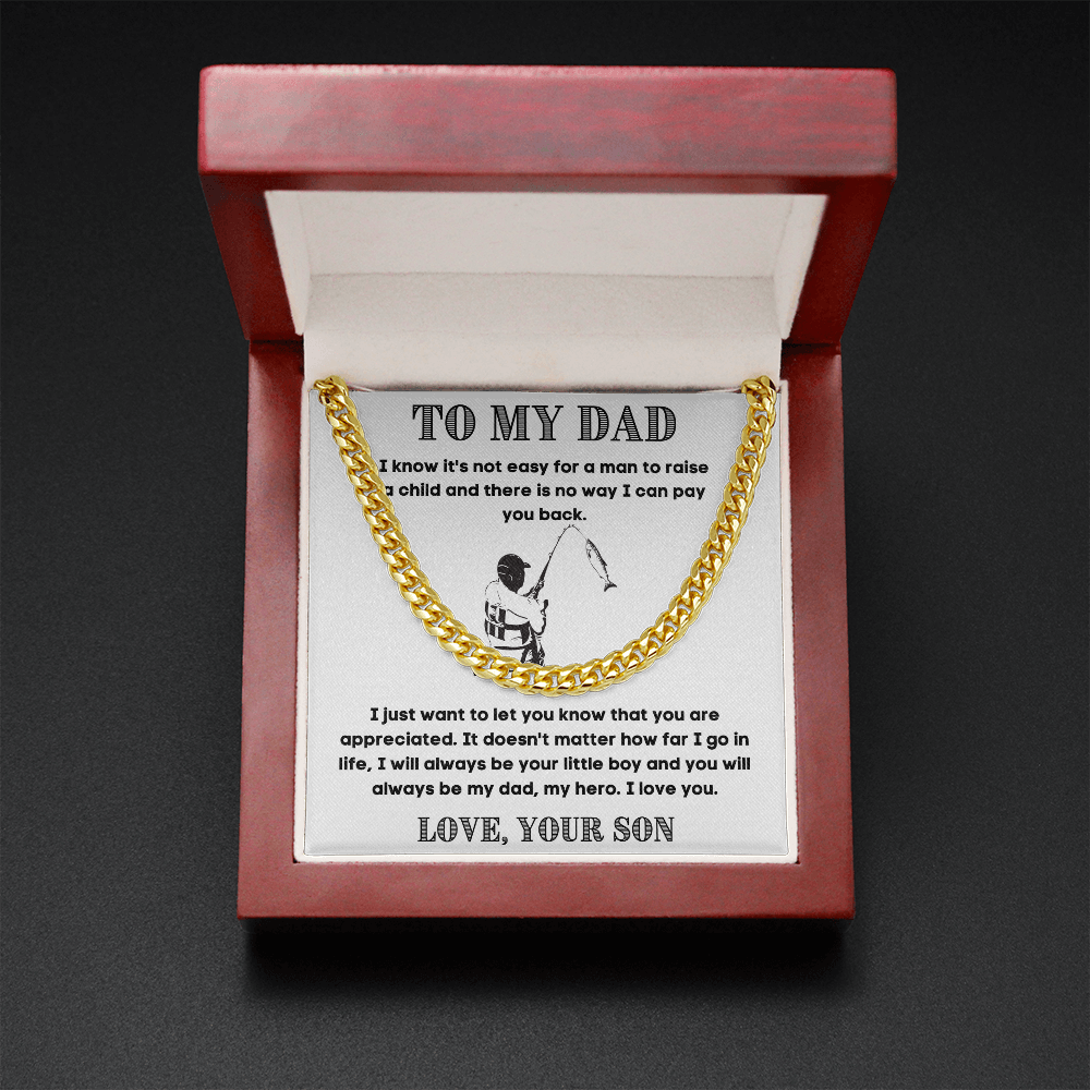 To My Dad | Life Teacher | Cuban Link Chain