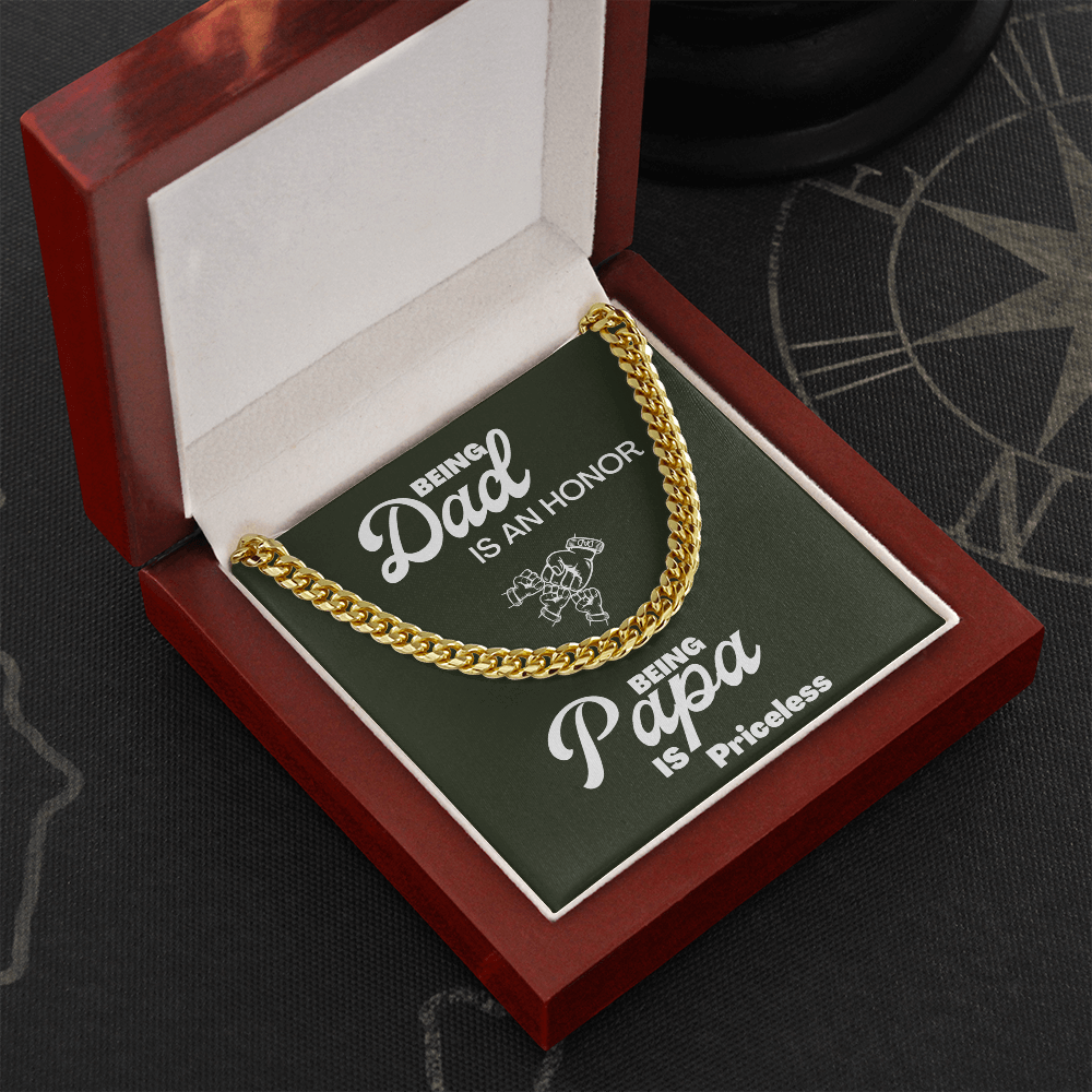 Being Papa | Cuban Link Chain 🤜