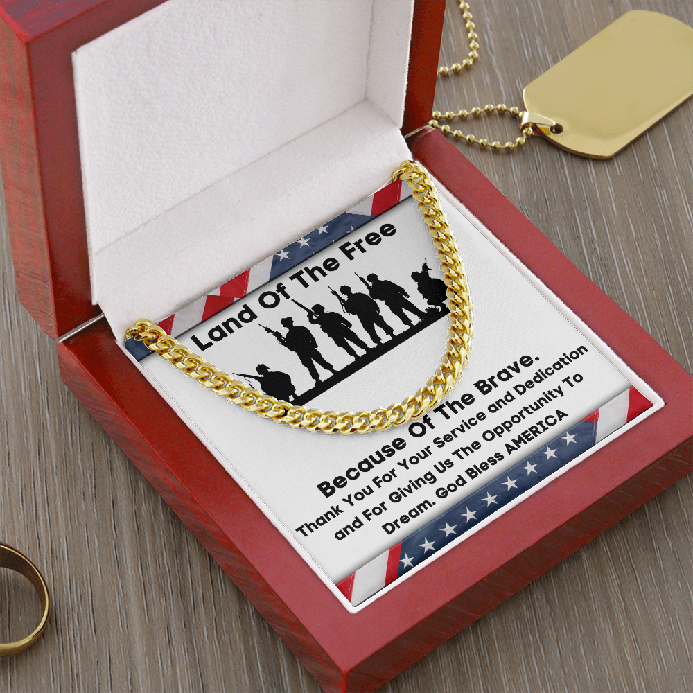 Land Of The Free - Cuban Link Chain