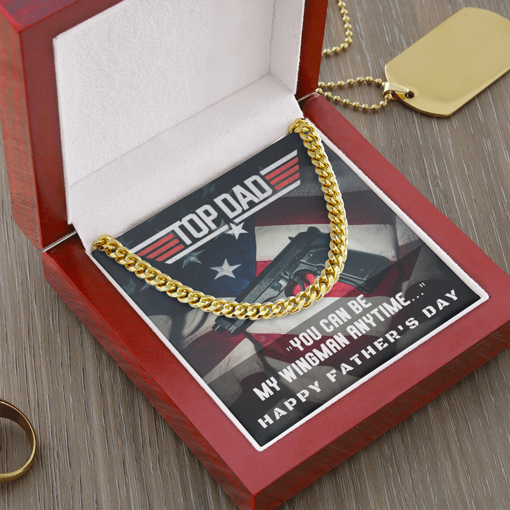 Top Dad | Father's Day Gift | Cuban Link Chain