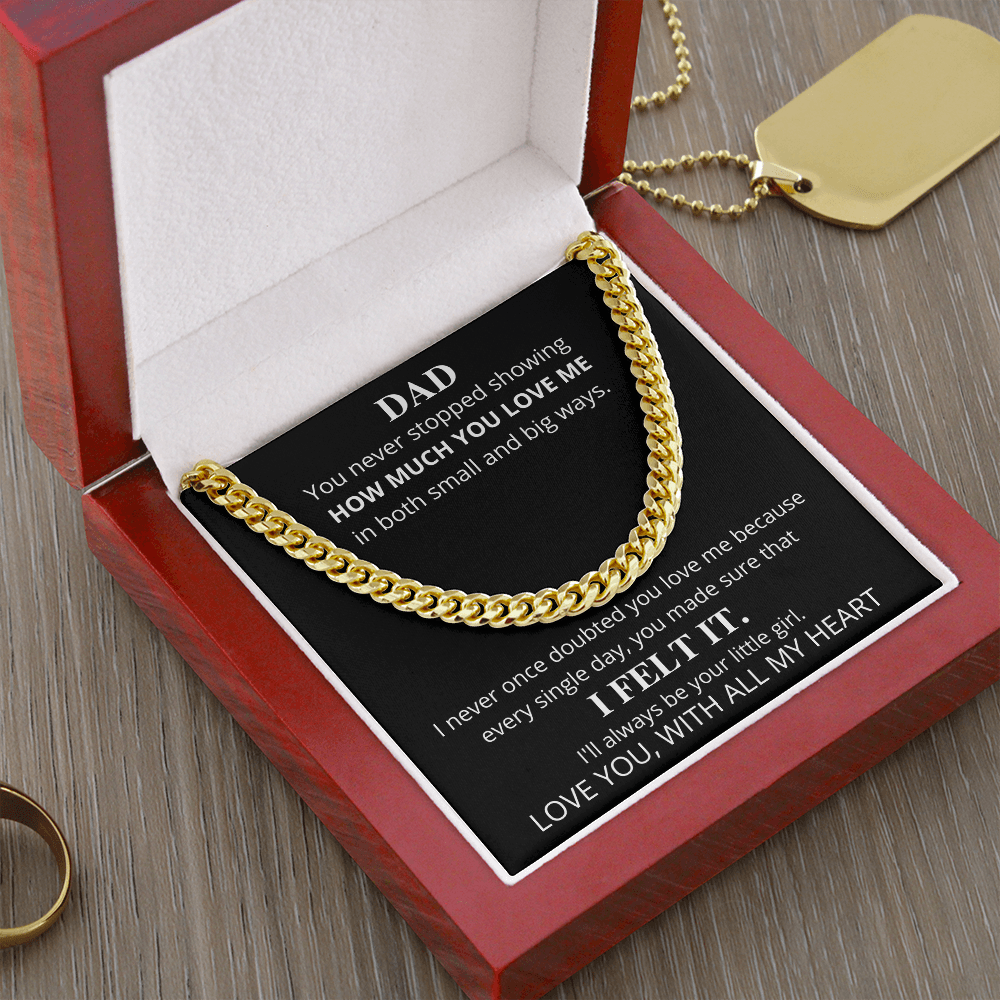 Dad | I Will Always Be Your Little Girl | Cuban Chain