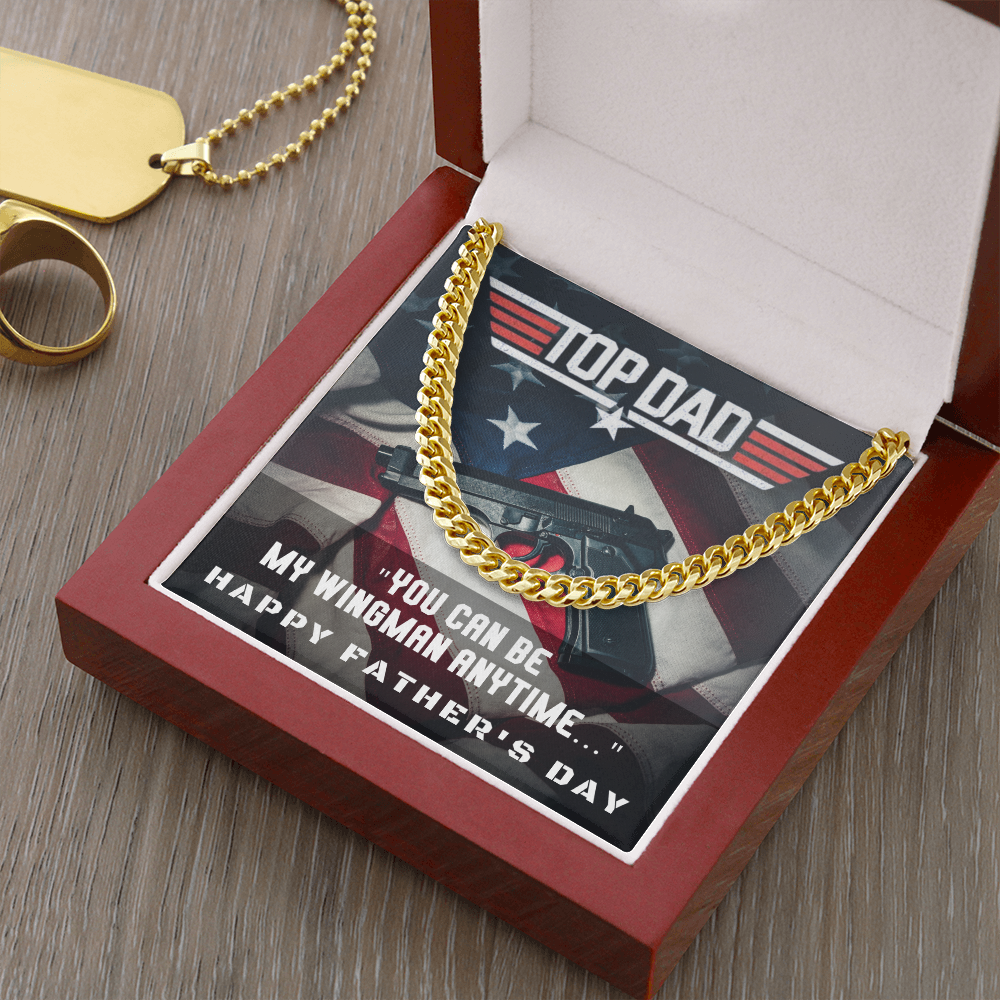 Top Dad | Father's Day Gift | Cuban Link Chain