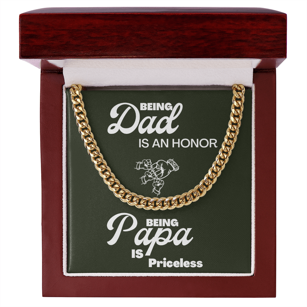 Being Papa | Cuban Link Chain 🤜