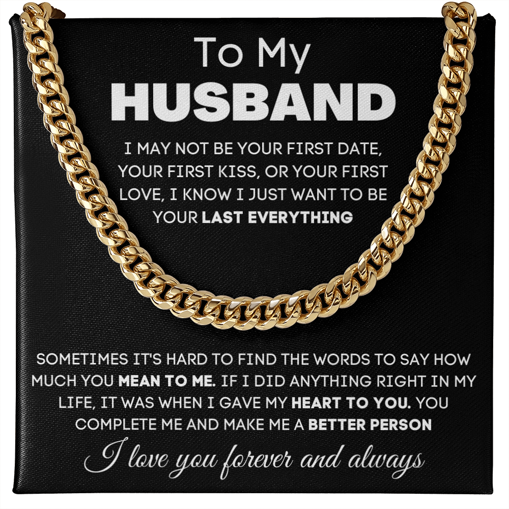 My Husband | Better Person | Cuban Link Chain