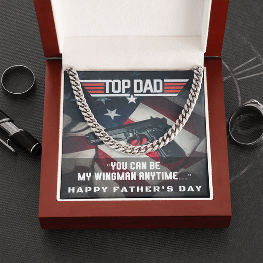 Top Dad | Father's Day Gift | Cuban Link Chain