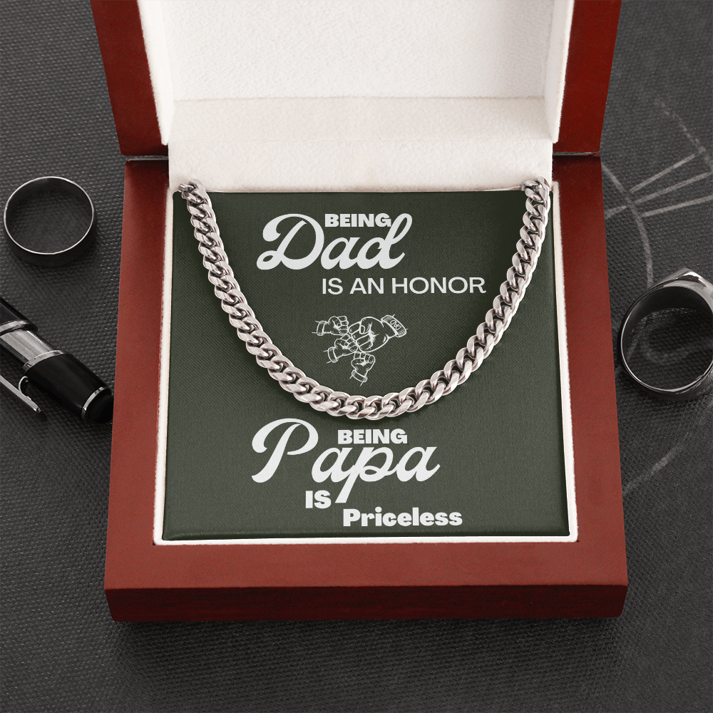 Being Papa | Cuban Link Chain 🤜