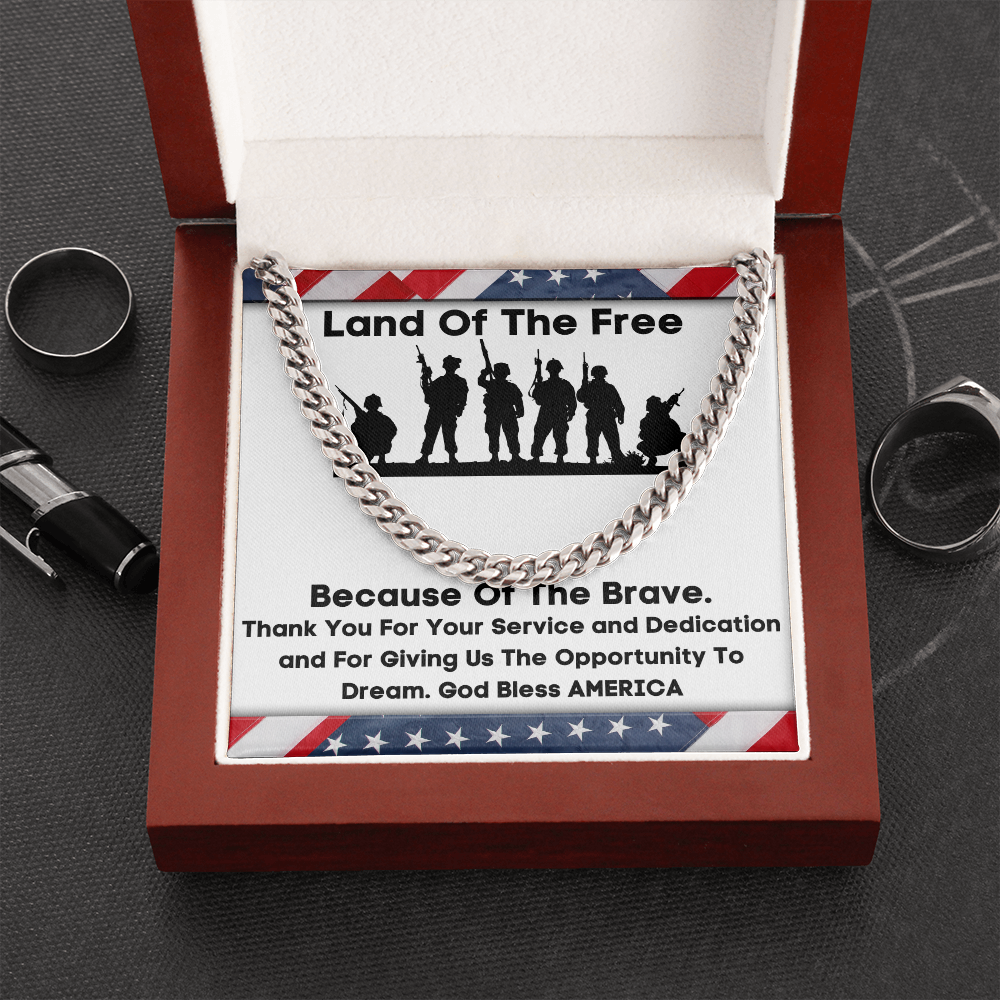 Land Of The Free - Cuban Link Chain