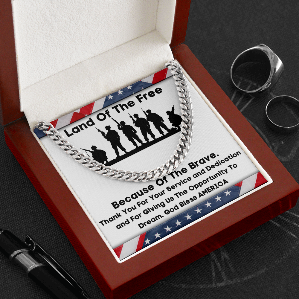 Land Of The Free - Cuban Link Chain