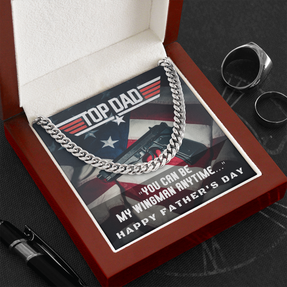 Top Dad | Father's Day Gift | Cuban Link Chain