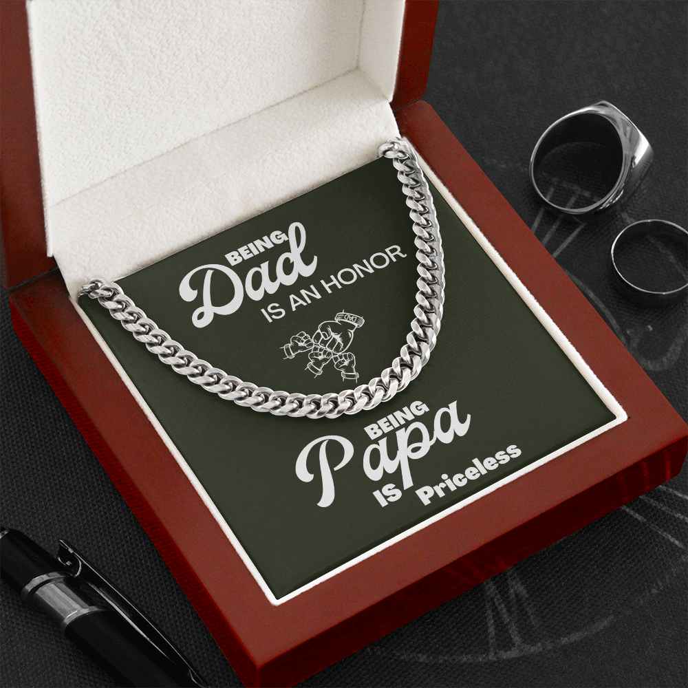 Being Papa | Cuban Link Chain 🤜