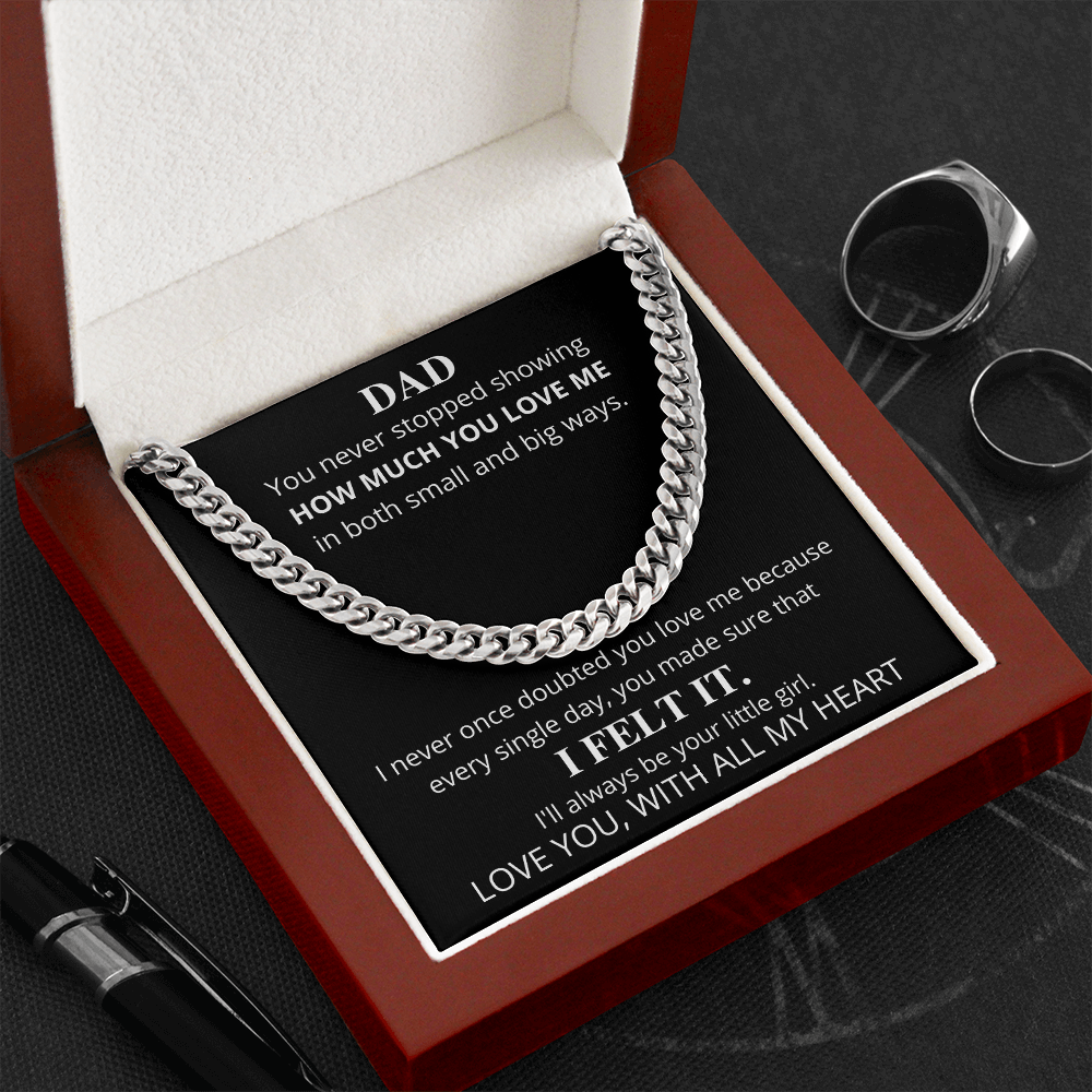 Dad | I Will Always Be Your Little Girl | Cuban Chain