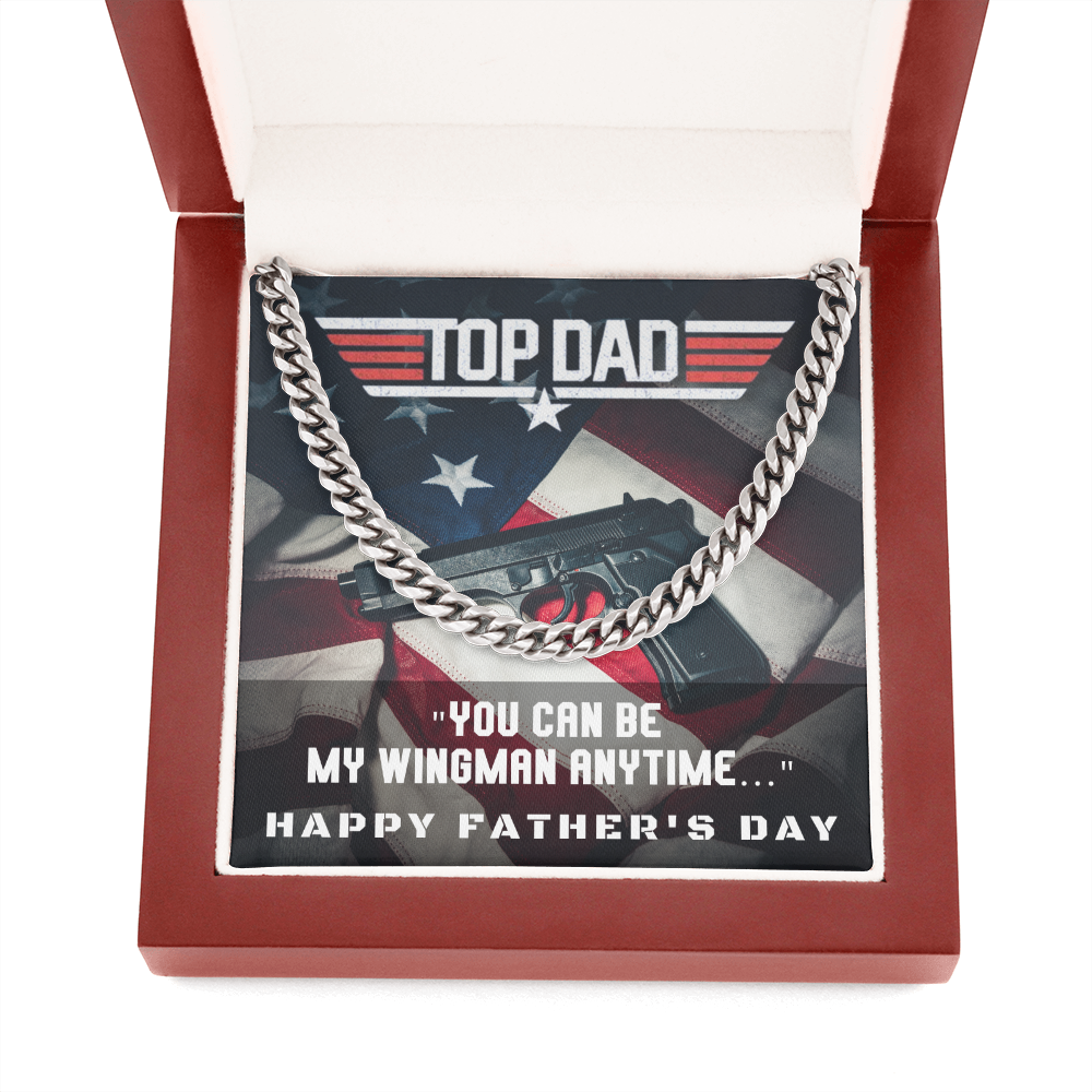 Top Dad | Father's Day Gift | Cuban Link Chain