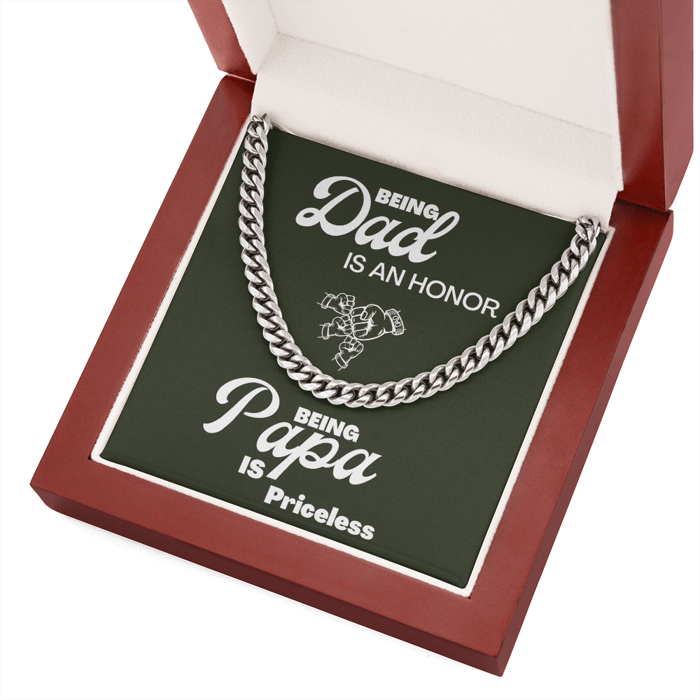 Being Papa | Cuban Link Chain 🤜