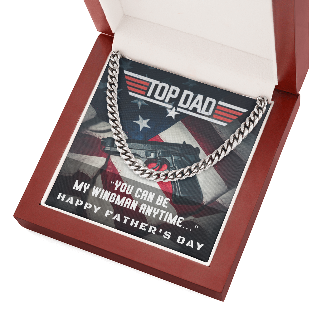 Top Dad | Father's Day Gift | Cuban Link Chain