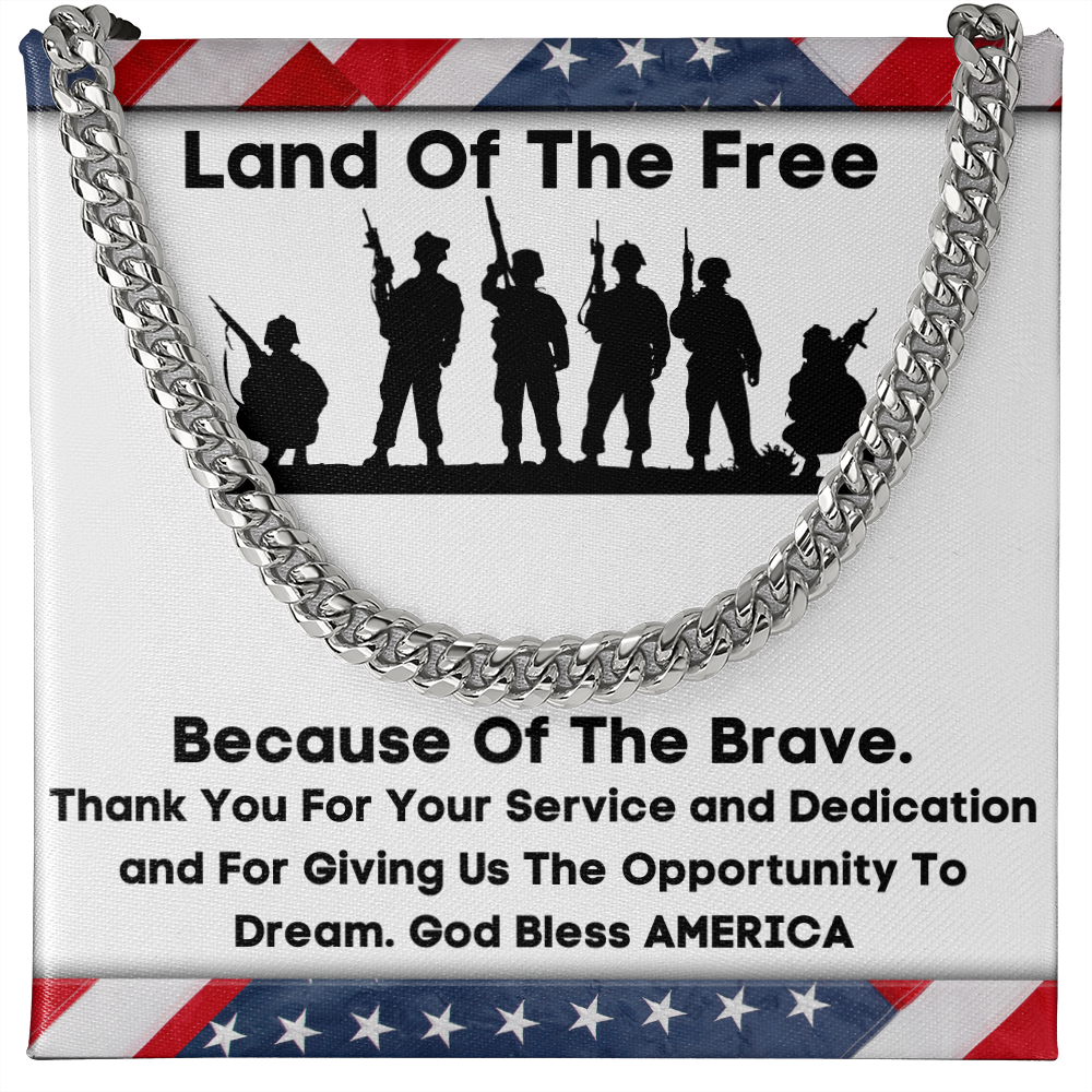 Land Of The Free - Cuban Link Chain