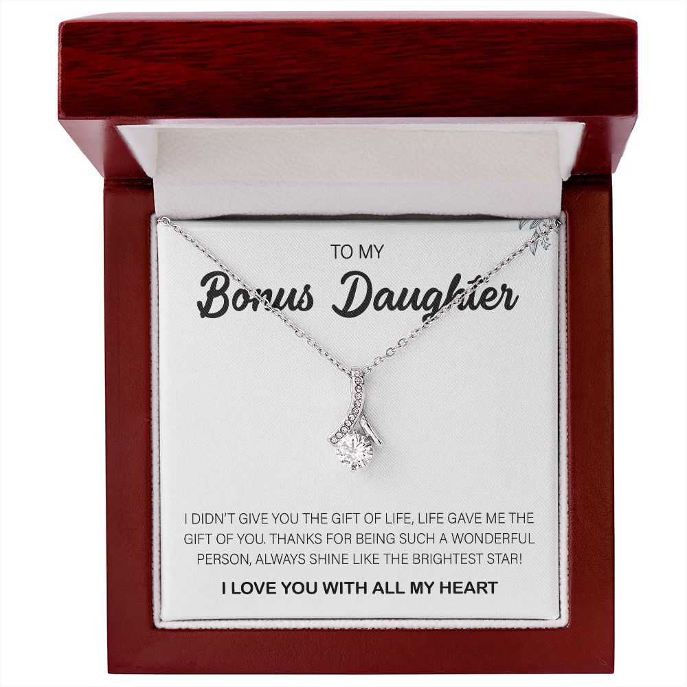 To My Bonus Daughter | Shine Like The Brightest Star | Necklace