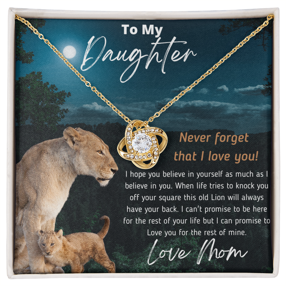 (ALMOST SOLD OUT) To My Daughter | LOVE KNOT NECKLACE 💓💓