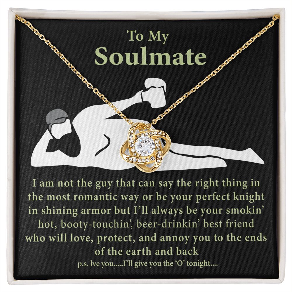 To My Soulmate | Best Friends | Love Knot Necklace