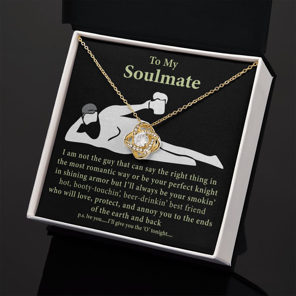To My Soulmate | Best Friends | Love Knot Necklace