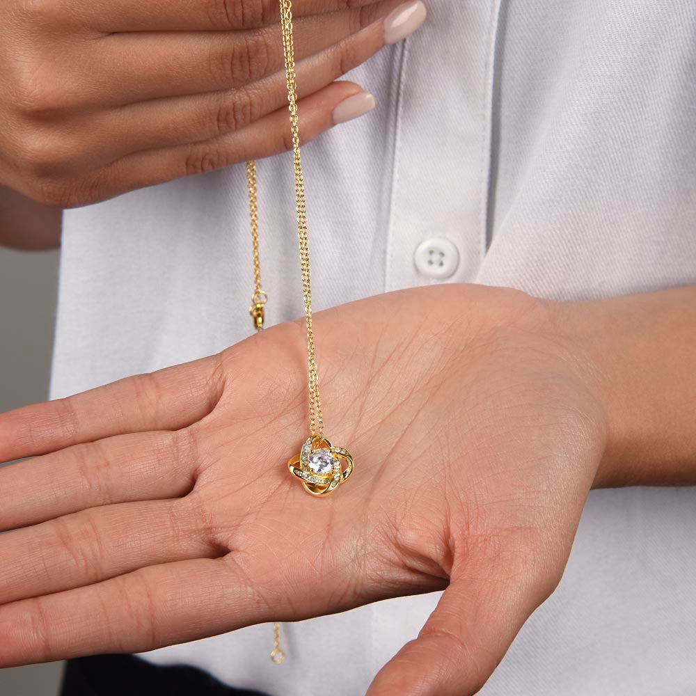 To My Bestie - Friendship Just Begun -  Premium Love Knot Necklace