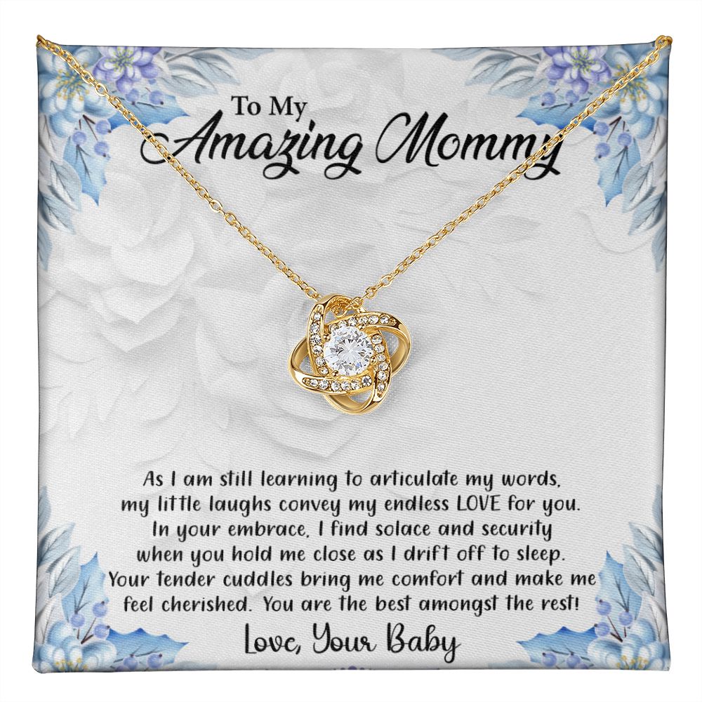 My Amazing Mommy - From Your Baby - Premium Love Knot Necklace