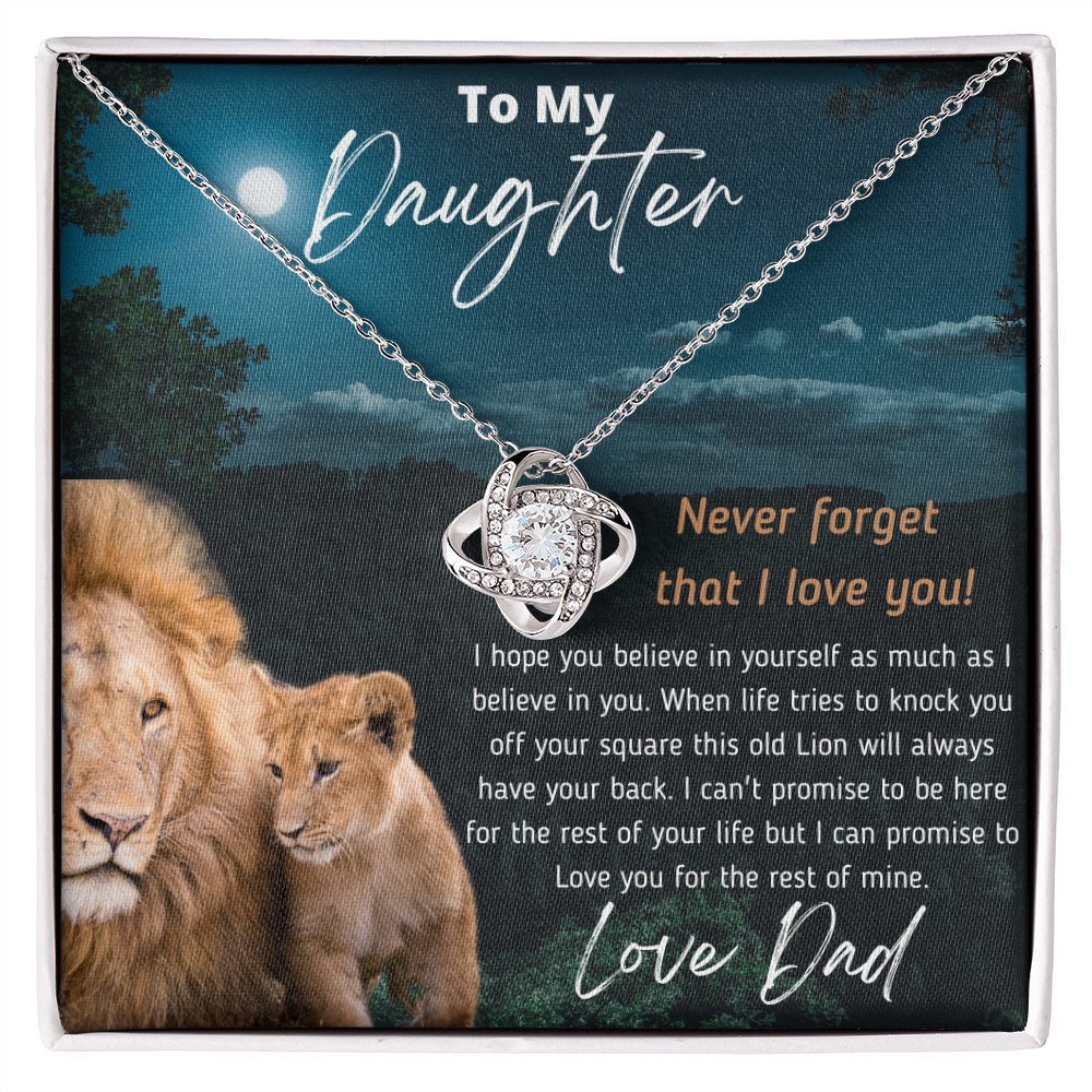 To My Daughter | LOVE KNOT NECKLACE 💓 (ALMOST SOLD OUT)