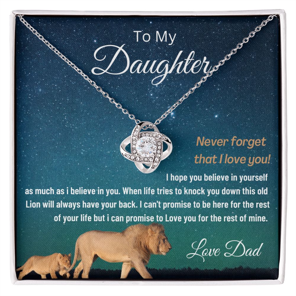 (ALMOST SOLD OUT) To My Daughter | LOVE KNOT NECKLACE 💓