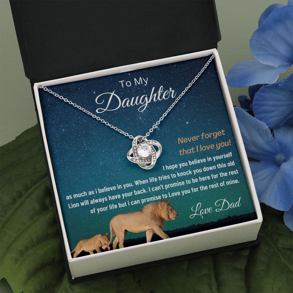 (ALMOST SOLD OUT) To My Daughter | LOVE KNOT NECKLACE 💓