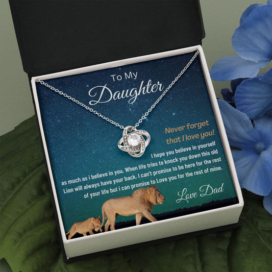 (ALMOST SOLD OUT) To My Daughter | LOVE KNOT NECKLACE 💓