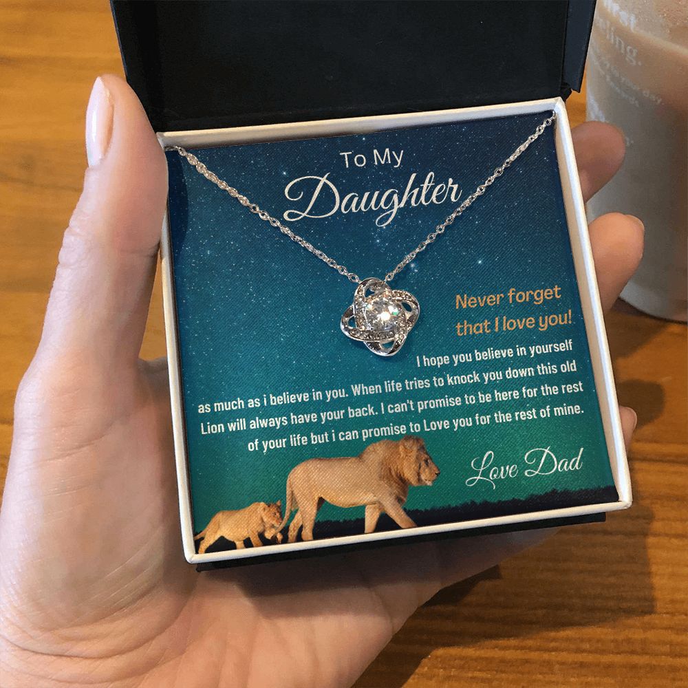 (ALMOST SOLD OUT) To My Daughter | LOVE KNOT NECKLACE 💓