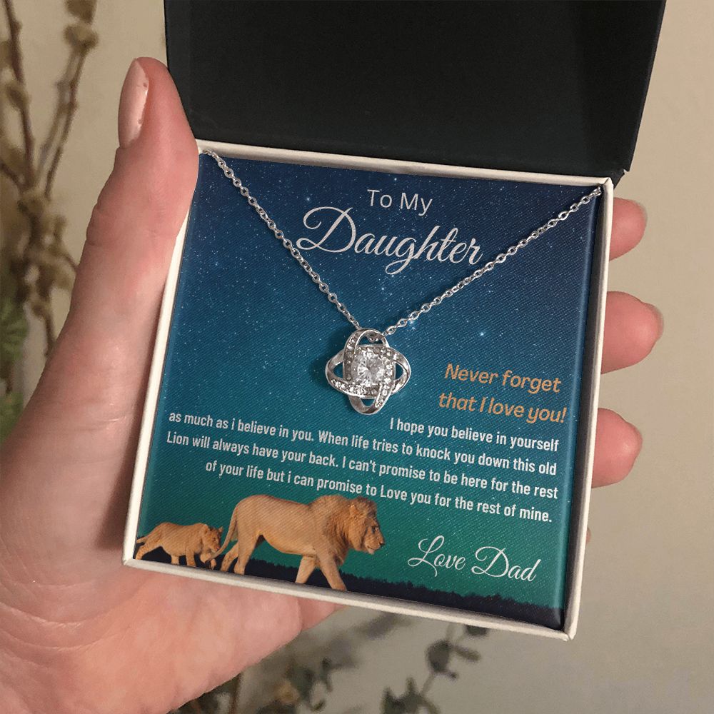 (ALMOST SOLD OUT) To My Daughter | LOVE KNOT NECKLACE 💓