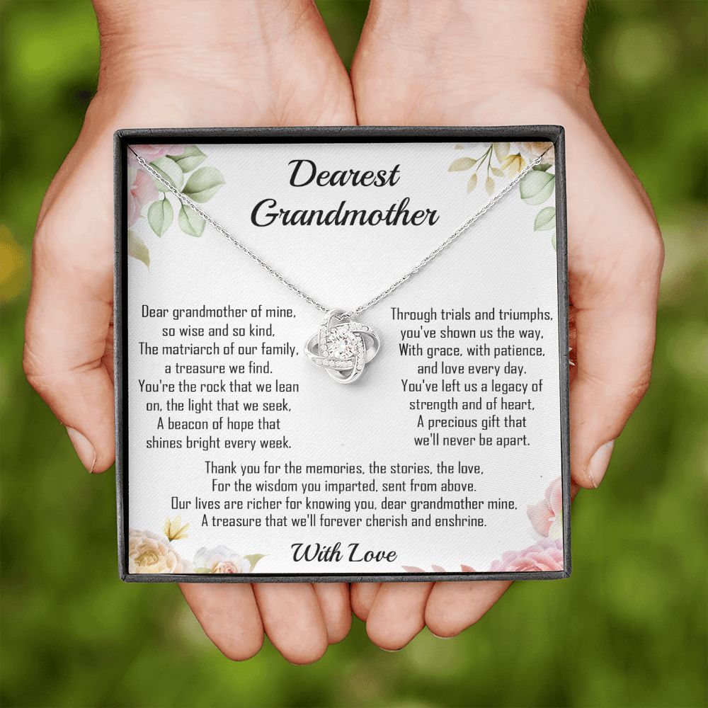 Dearest Grandmother -  The Matriarch of the Family - Premium Love Knot Necklace