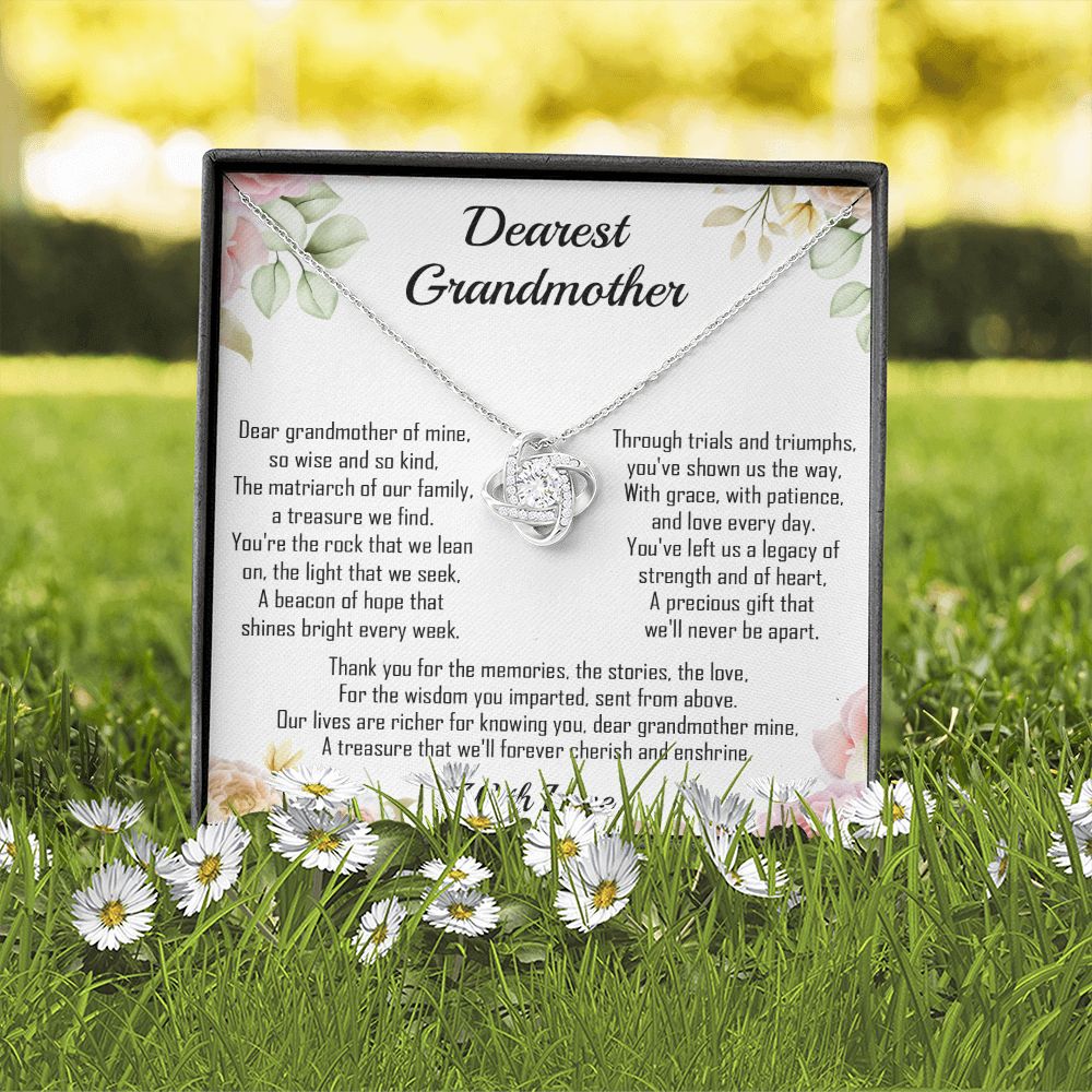 Dearest Grandmother -  The Matriarch of the Family - Premium Love Knot Necklace
