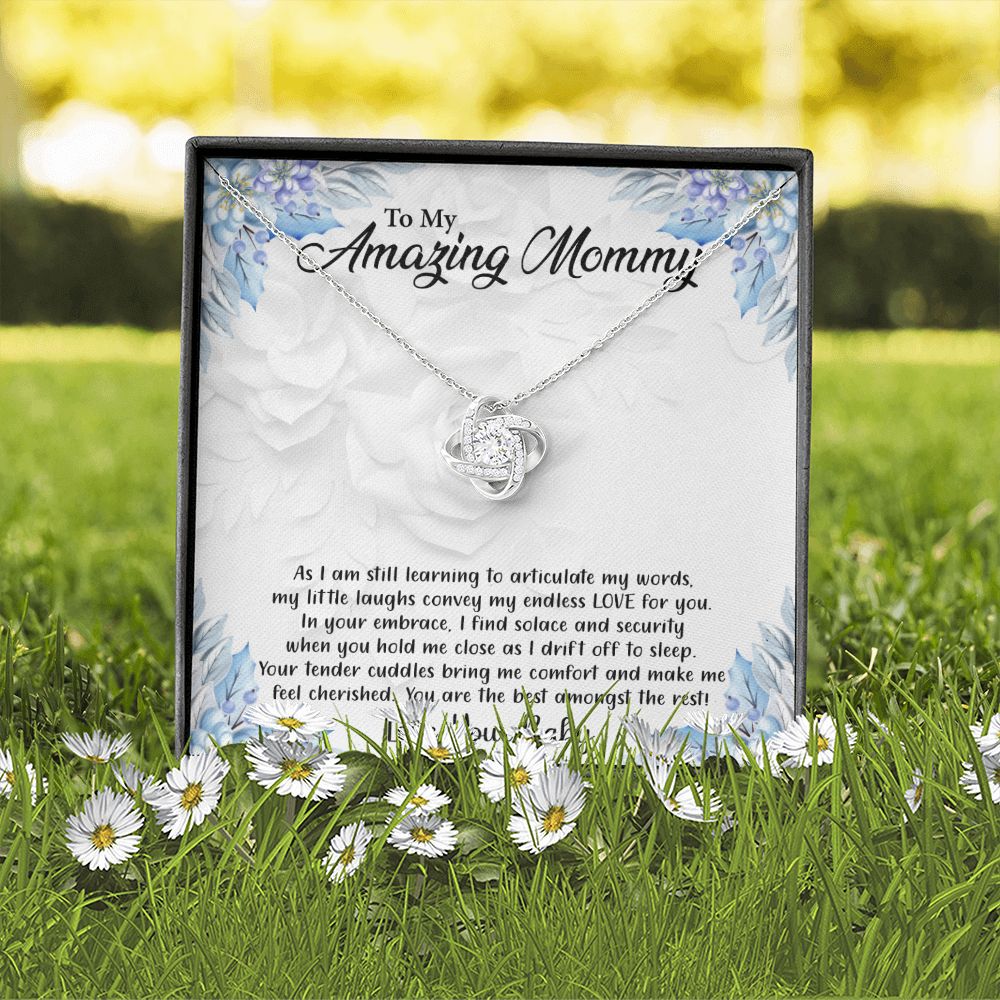 My Amazing Mommy - From Your Baby - Premium Love Knot Necklace