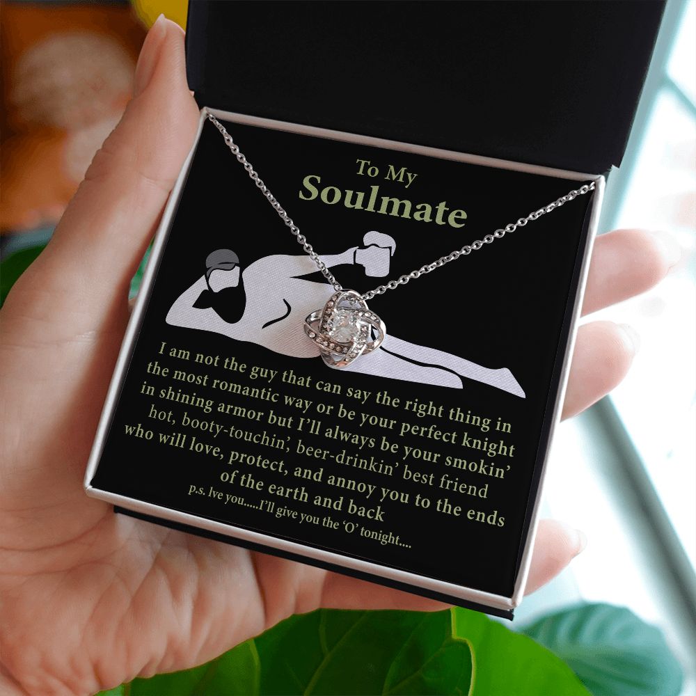 To My Soulmate | Best Friends | Love Knot Necklace