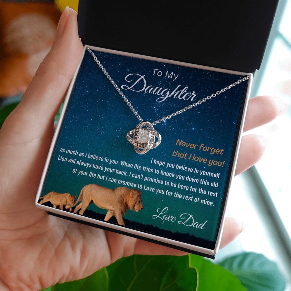 (ALMOST SOLD OUT) To My Daughter | LOVE KNOT NECKLACE 💓