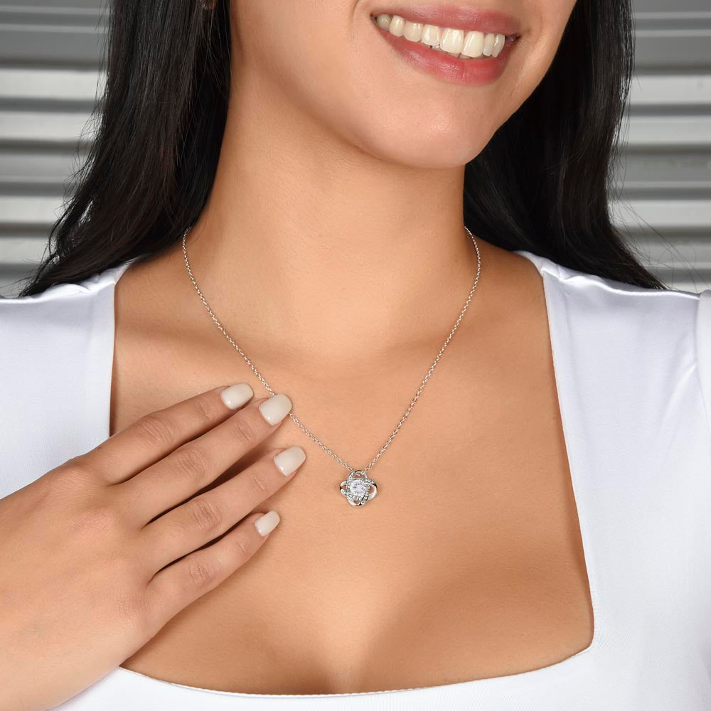 To My Bestie - Friendship Just Begun -  Premium Love Knot Necklace