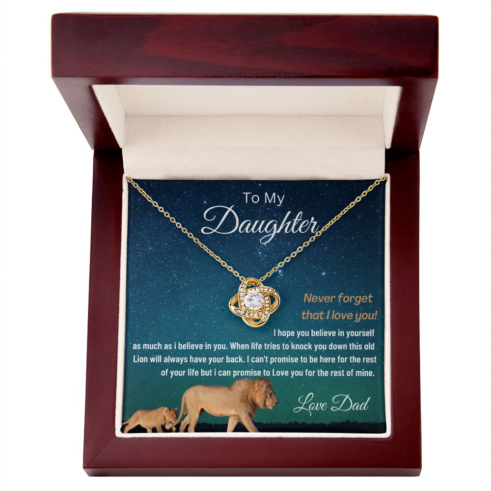 (ALMOST SOLD OUT) To My Daughter | LOVE KNOT NECKLACE 💓