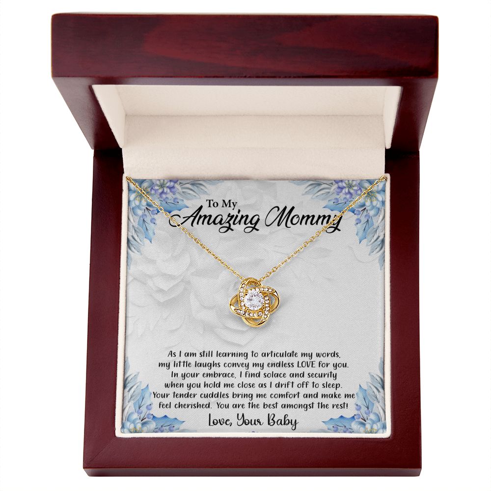 My Amazing Mommy - From Your Baby - Premium Love Knot Necklace