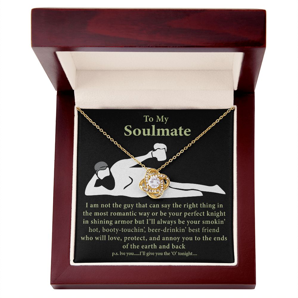 To My Soulmate | Best Friends | Love Knot Necklace