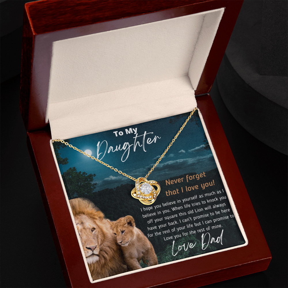 To My Daughter | LOVE KNOT NECKLACE 💓 (ALMOST SOLD OUT)