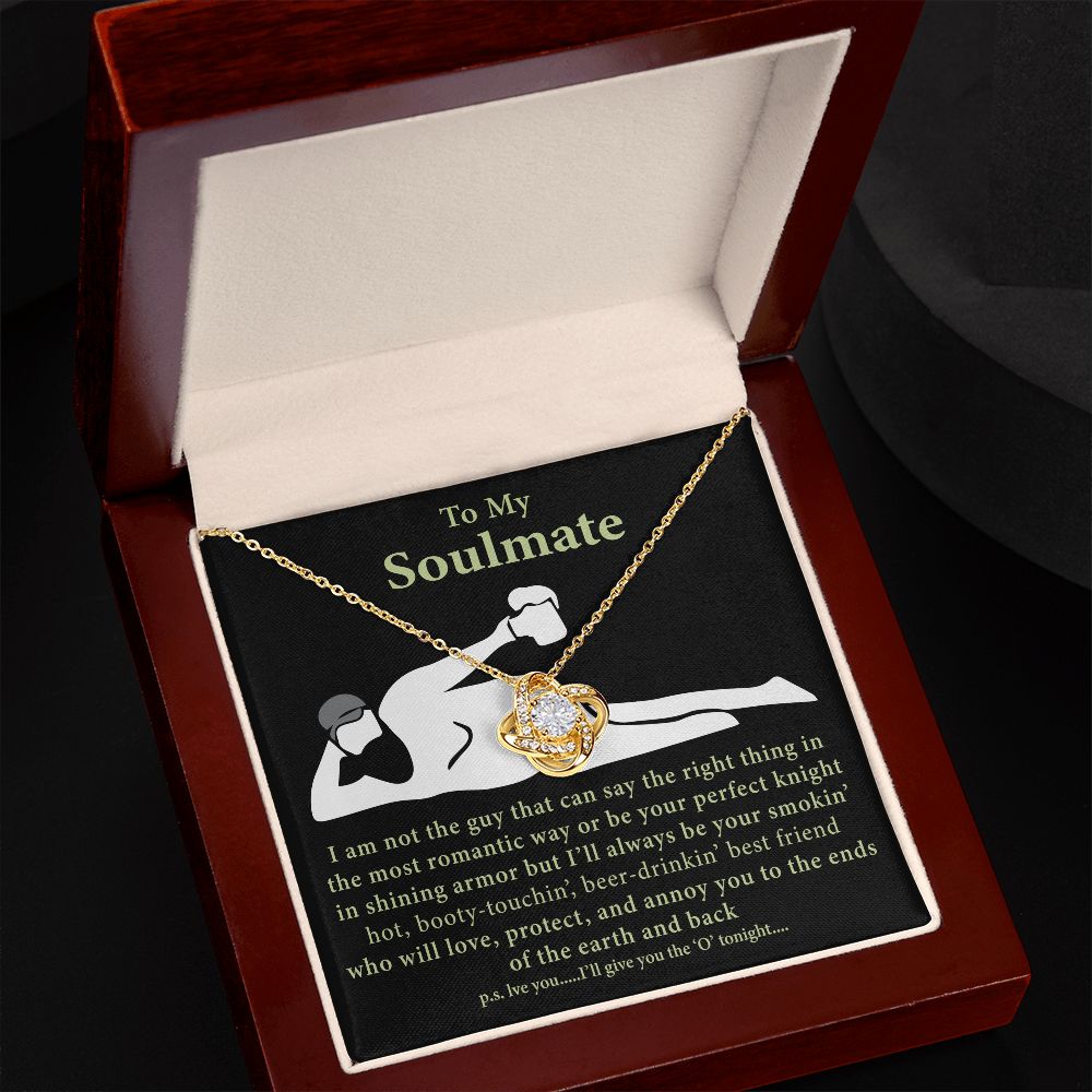 To My Soulmate | Best Friends | Love Knot Necklace