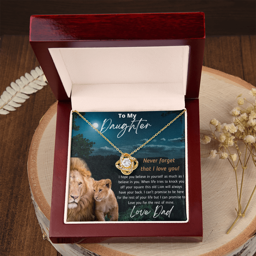 To My Daughter | LOVE KNOT NECKLACE 💓 (ALMOST SOLD OUT)