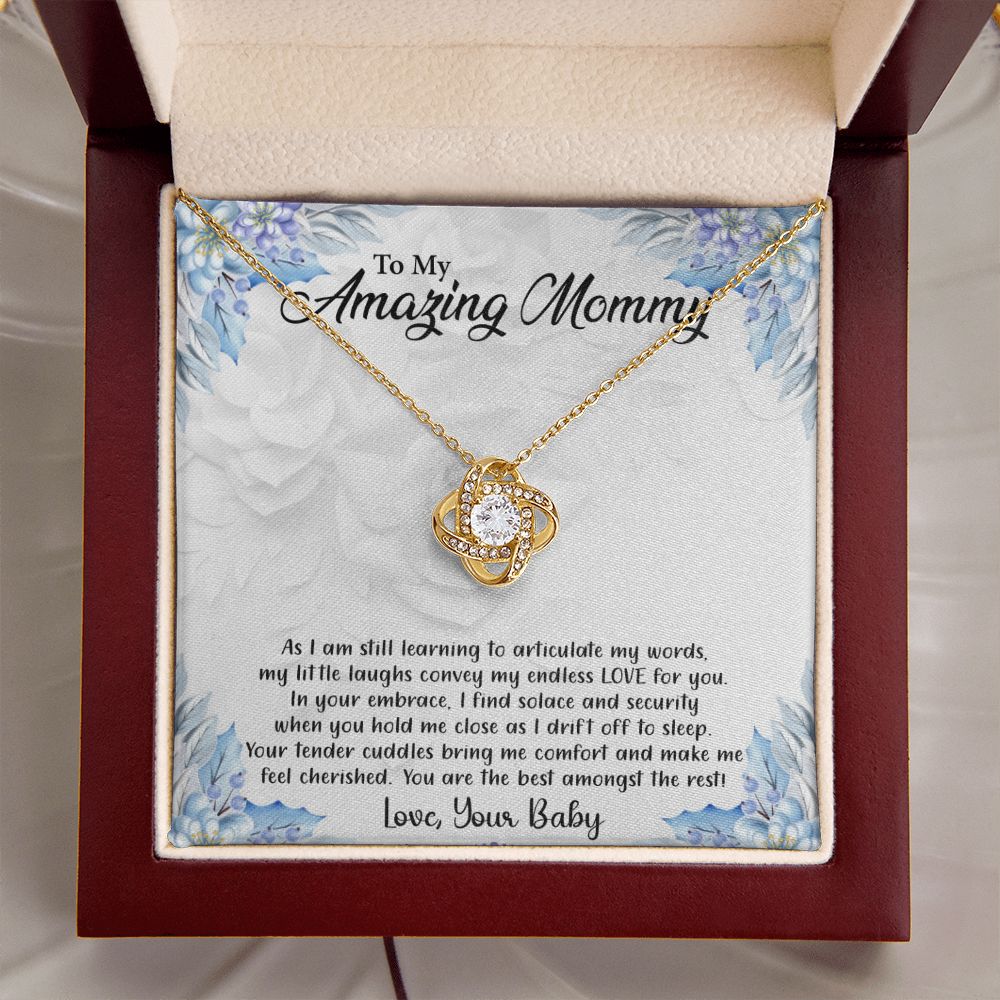 My Amazing Mommy - From Your Baby - Premium Love Knot Necklace