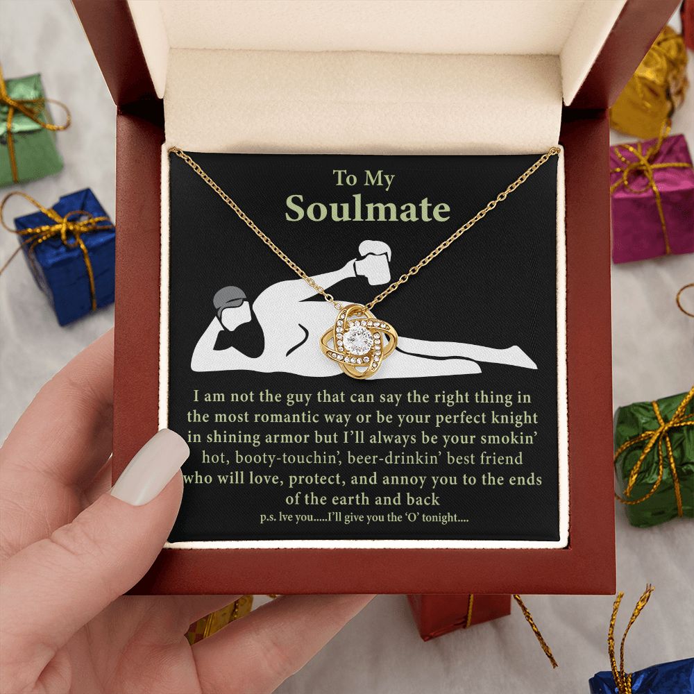 To My Soulmate | Best Friends | Love Knot Necklace