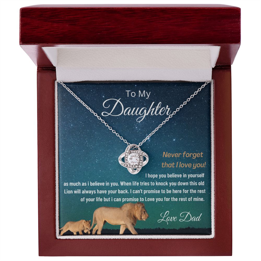 (ALMOST SOLD OUT) To My Daughter | LOVE KNOT NECKLACE 💓