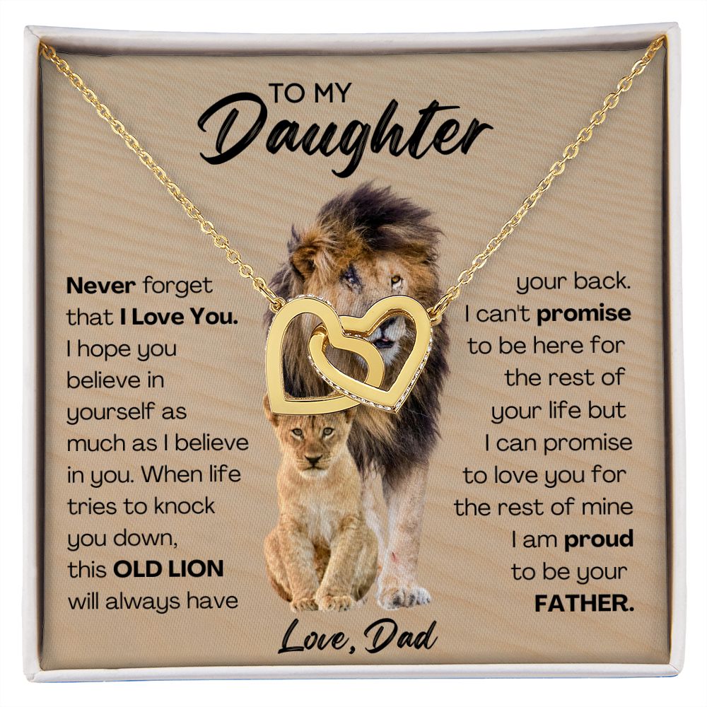 [Almost Sold Out] To My Daughter - This Old Lion Will Always Have Your Back - Interlocking Hearts