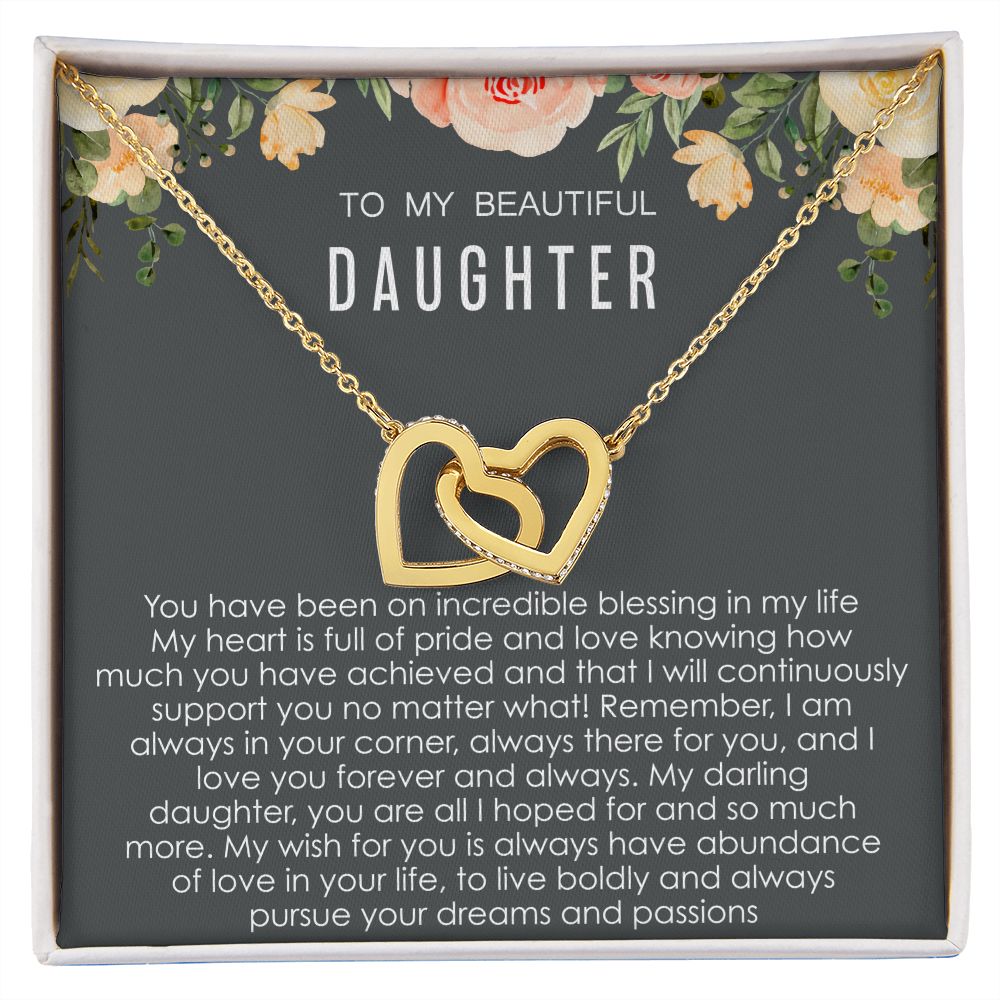 Pursue Your Dreams - Interlocking Hearts Necklace